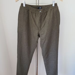 NWT J.Crew army green wool stadium pant joggers